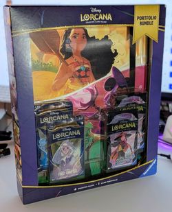 Disney Lorcana TCG Portfolio Bundle – First Chapter + Floodborn Packs