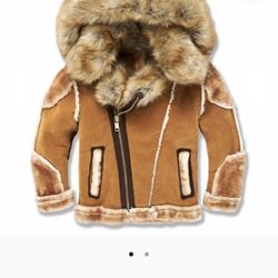 Jordan Craig Kids Shearling Fur Coat 