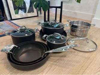 All-Clad Essentials Nonstick Cookware Set, 12 piece Set