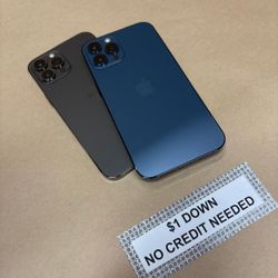 Apple IPhone 12 Pro Max 5G - Only $1 Today Pay The Rest Later! 