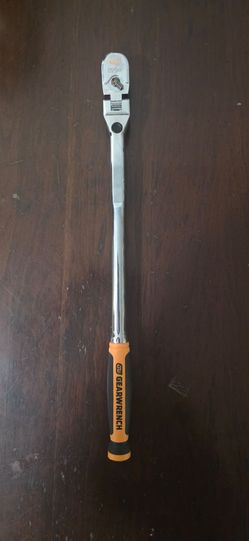 Gearwrench 3/8 drive ratchet 120xp 15.5 inch long cushion grip handle