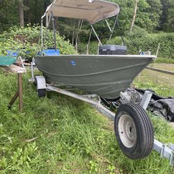 Welded Aluminum Gregor Fishing Boat 