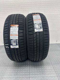 Set of 2 New tires Milestar 215/55/17