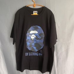 A Bathing Ape BAPE Mens Camo Shark Shark T Shirt 