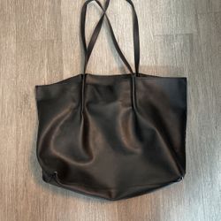Saks Fifth Avenue Black Tote Bag