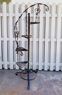 Vintage Spiral Plant Stand