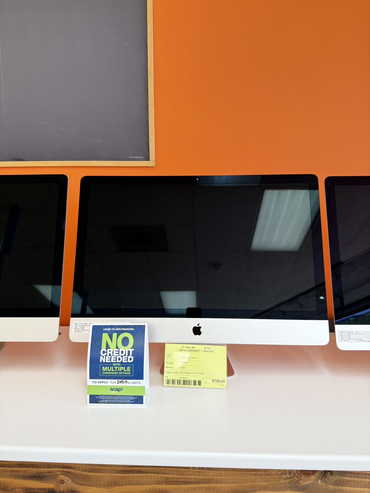 27” imac 5K **1TB SSD 32GB 3.4Ghz core i5