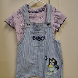 Bluey 3T girls denim dress