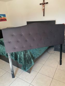 Queen Bed frame, box frame, and mattress