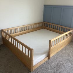 Montessori full size Bed And Mattress 