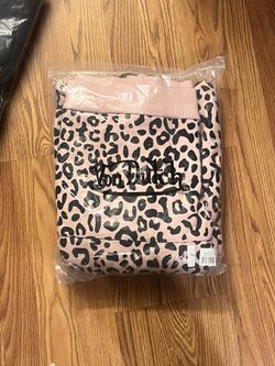 2XL Von Dutch Unisex Cheetah Logo Fleece Pullover Hoodie Size 2XL