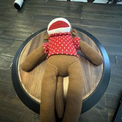 Dan Dee brown sock monkey plush