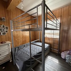 Full Size Loft Bed, Mattress Included 