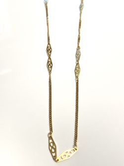 14k Solid yellow Gold Nice Fancy Chain