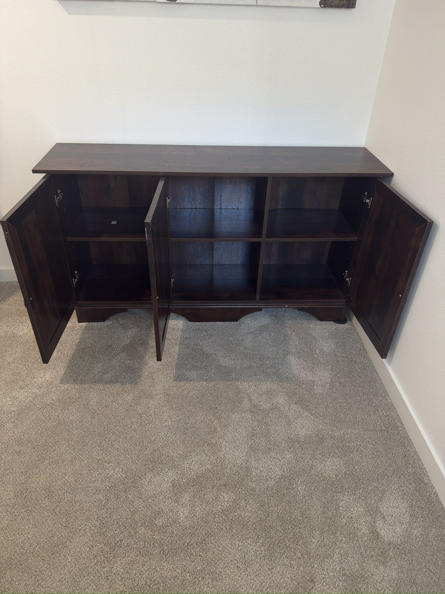 Brown Wood Console/Chest