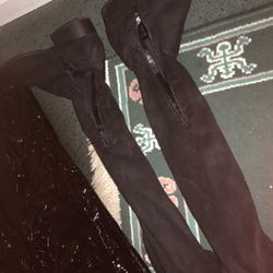 A Nice Pair  Of Long Boots (size 10) And Shining Pant, Very Nice For The Holidays 