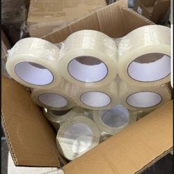 Clear Packing Tape - 110 Yards Per Roll - 36 Rolls - 2" Inch Wide Stronger 2.0mil, Heavy Duty Sealing Adhesive Industrial Depot Tapes for Moving Packa