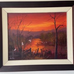 Original Sunset Painting from Australia 