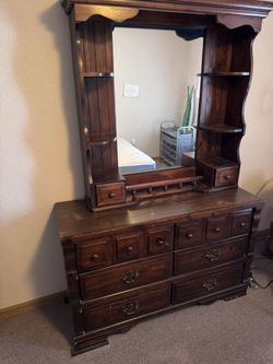 Bedroom Dresser with Mirror