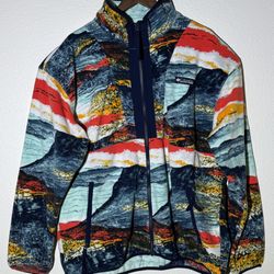 Columbia Men's Back Bowl Zip Through Fleece in Icy Morn Hyper XL