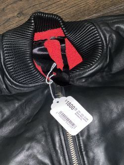 Vlone Leather Bomber Jacket XL -New