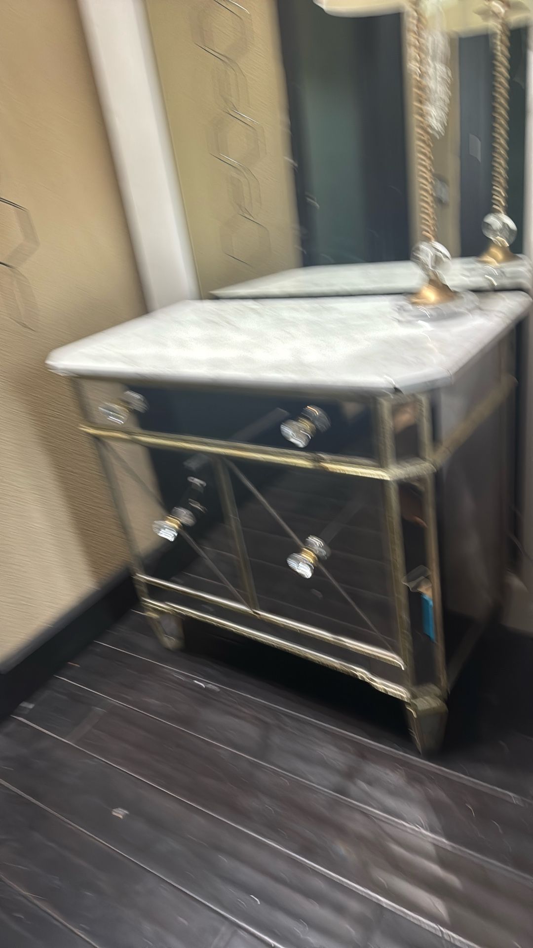 Mirror Side Cabinet $50