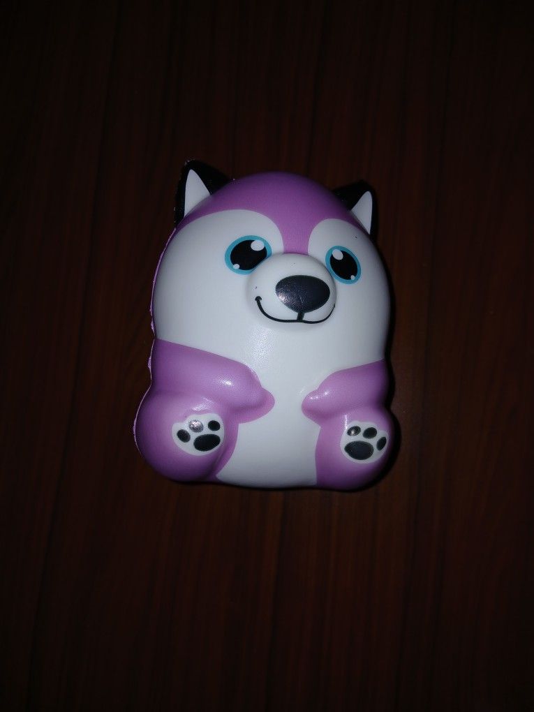 Purple dog plushie