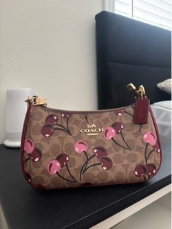 Coach cherry teri shoulder bag