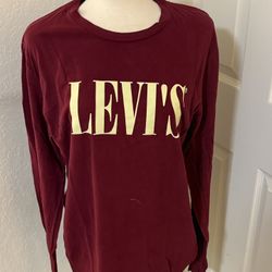 NWT Levi's Maroon Crew Neck Shirt
