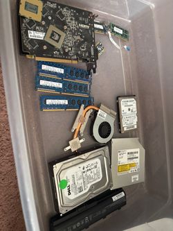Mixed PC Parts Lot – GPU, RAM, HDDs, and More