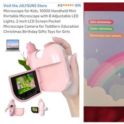 Brand New Pink Kids Microscope