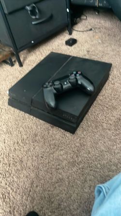PS4 with controller