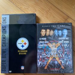 Pittsburgh Steelers Super Bowl Champions Collector’s Edition Brand New sealed DVD With Slip Cover + Oliver Stone ‘s Any Given Sunday W/ Al Pacino DVD 