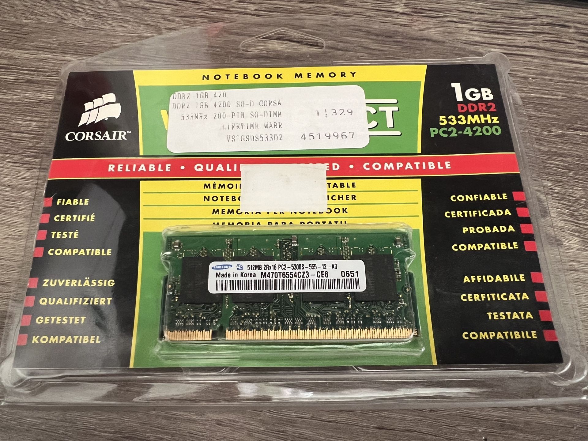 PC-3200 SODIMM DDR 400MHz 200 pin DDRl Notebook Memory (Laptop) 512 MB module W wmendez1977 (99)