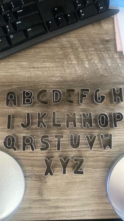 Alphabet Letter Cookie Cutter Set A-Z