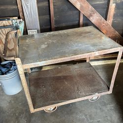 Metal utility cart