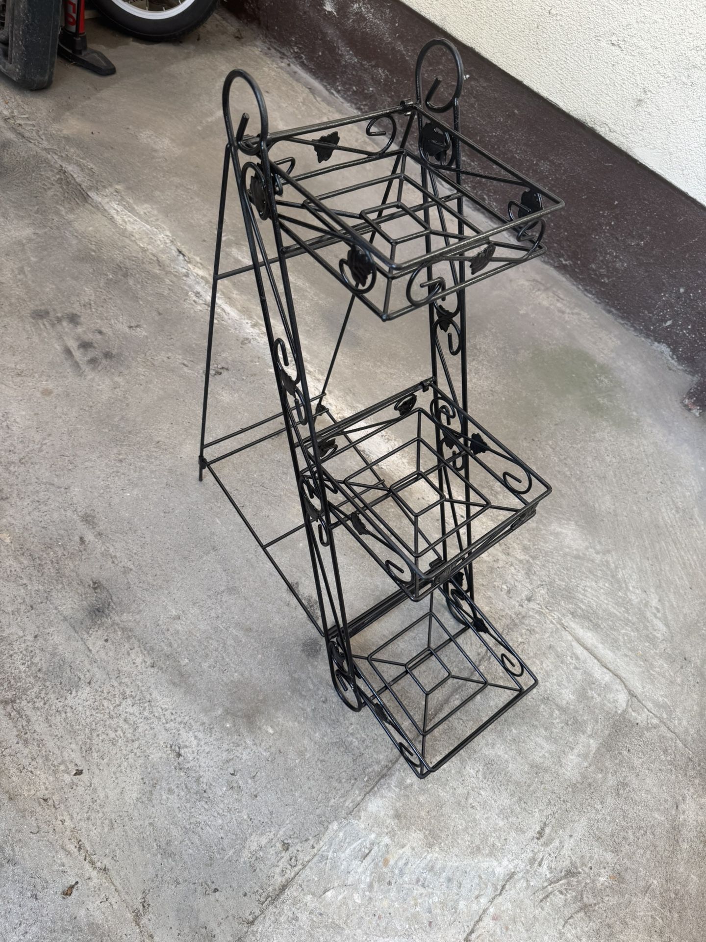 3 Tier Iron Plant Stand