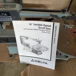 Delta 16” Variable Speed Scroll Saw