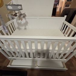 Grace Hadley 5-1 convertible Crib & Newton crib/toddler Breathable Mattress