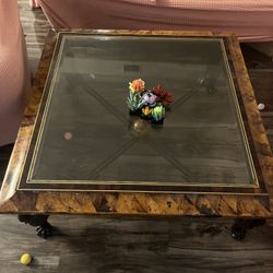 glass coffee table