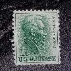 1 Cent Green Andrew Jackson Stamp