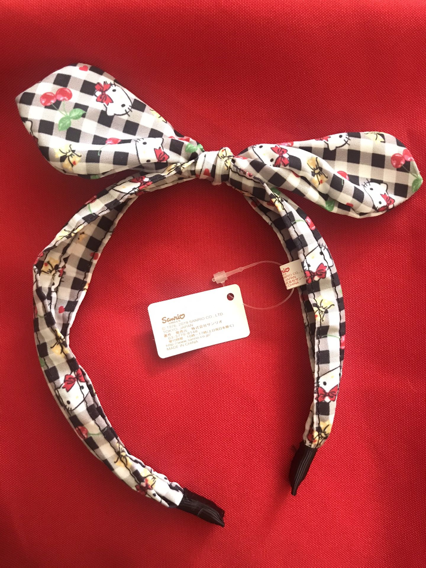 Hello Kitty (Sanrio) Kid’s Checkered Head Band