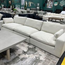🚦New 🚦$10 Down Payment Finance ▪️▪️Elyza Linen 3 Piece Sectional Sofa