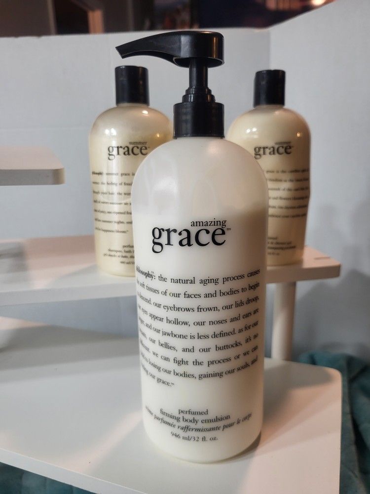 Lot Of 3 Philosophy Grace Body Lotions Shampoo