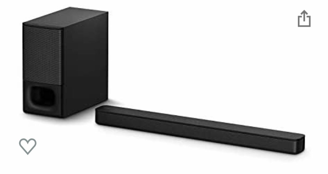 Sony HT-S350 Soundbar with Wireless Subwoofer: S350 2.1ch Sound Bar and Powerful Subwoofer - Home Theatre