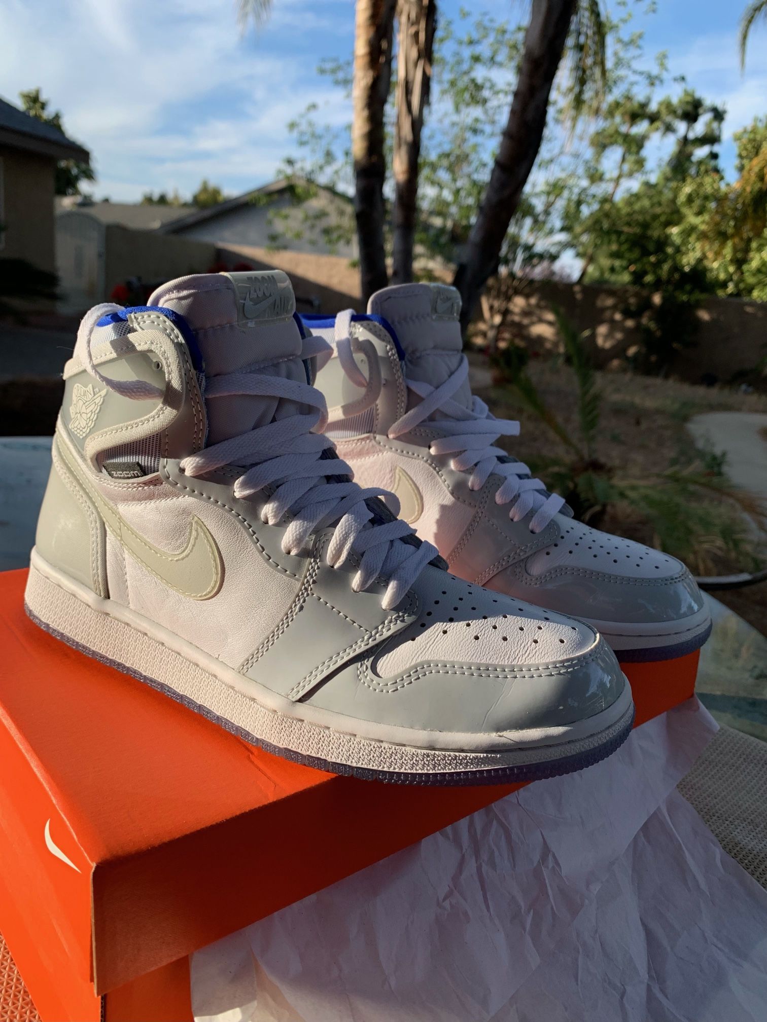 Jordan Retro High Zoom White Racer Blue