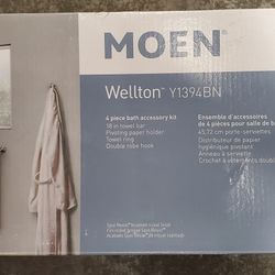 Moen Wellton 4 Piece Bathroom Accessory Kit