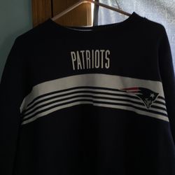 Patriots Crop Top Sweatshirt Sinch Waist 