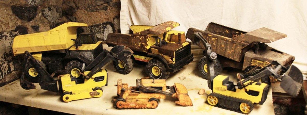 10 Various Tonka Trucks, Loaders....ect for Restoration