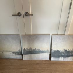 NYC skyline canvas wall art